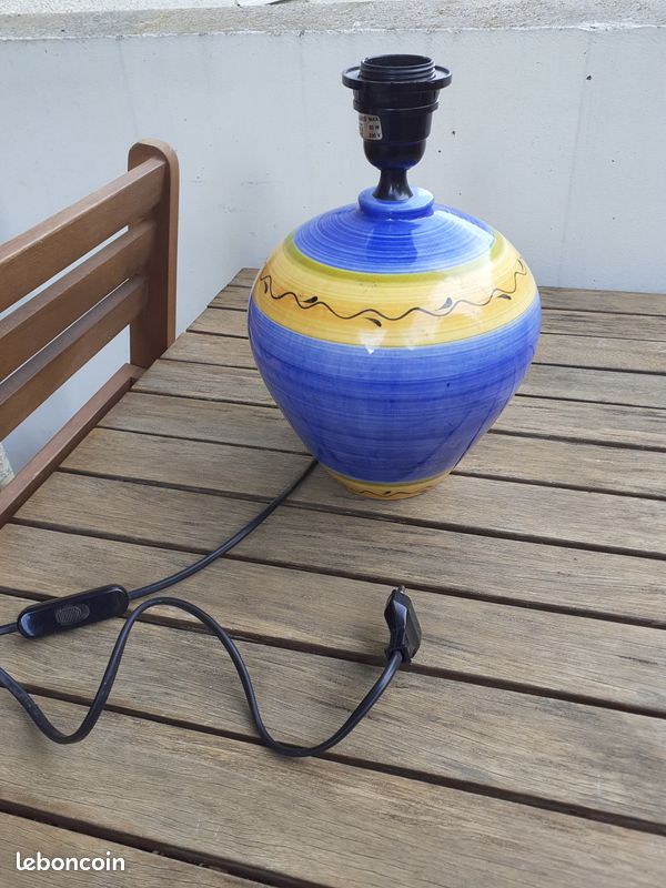 Pied de lampe bleu (image 4)