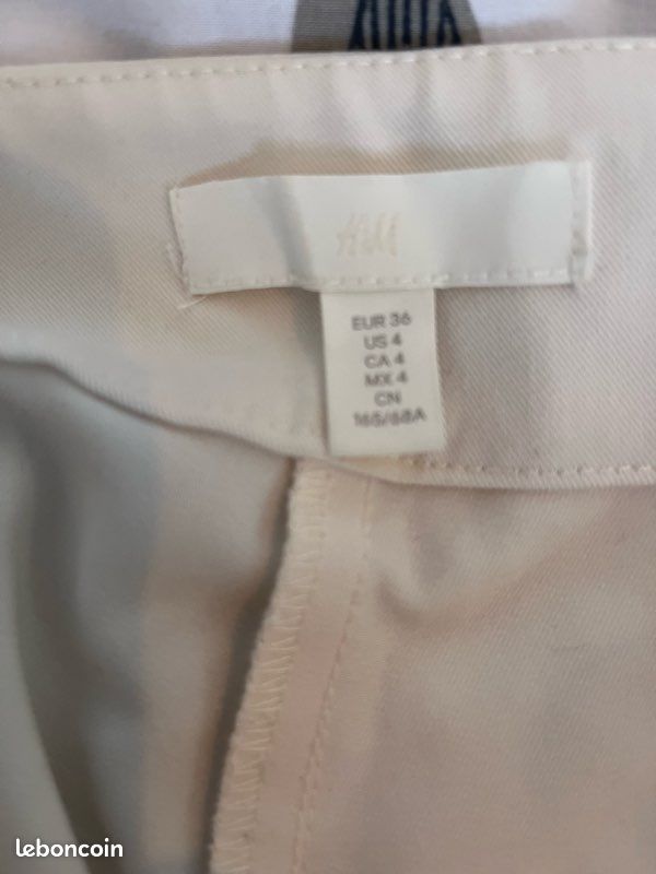 Pantalon blanc H&M 36 (image 6)