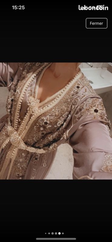 Caftan takchita mauve Nude Vêtements