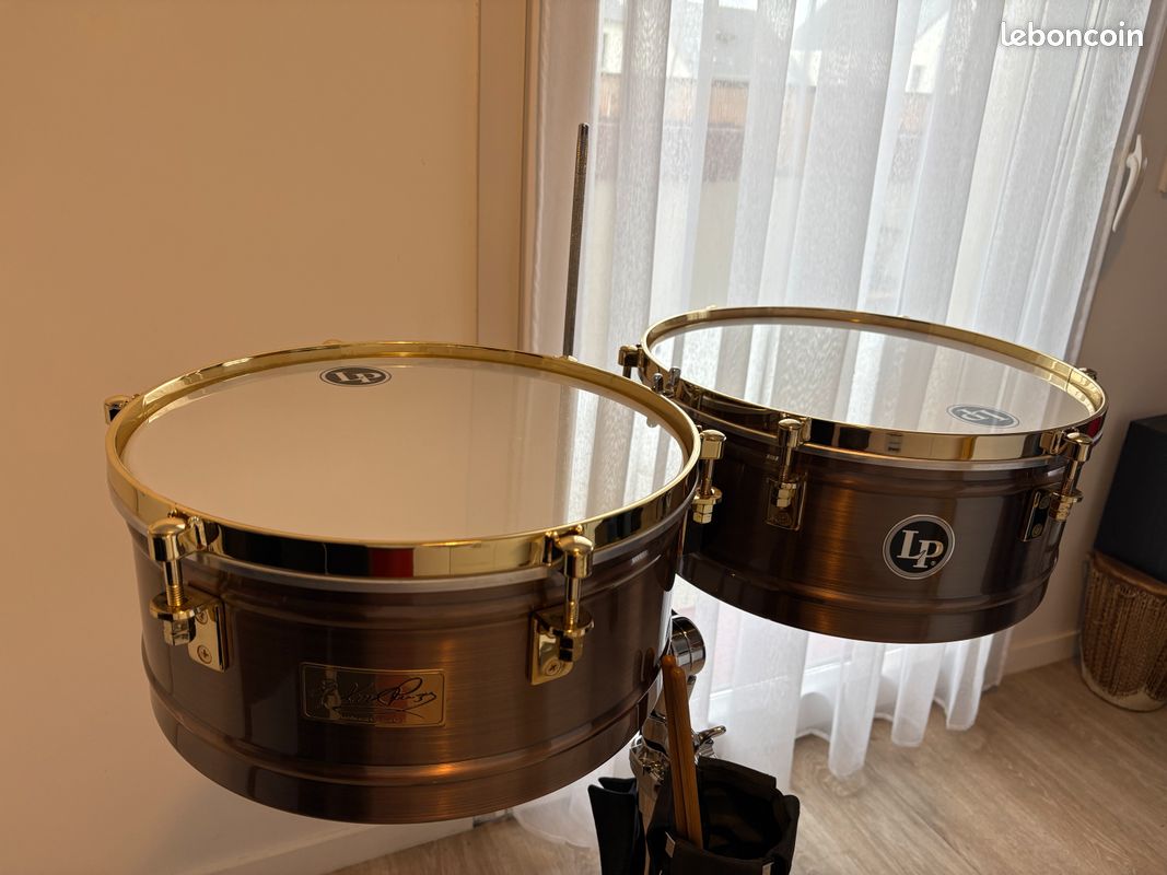 Pair timbales LP257KP signature Karl Perazzo 14/15 nylon (image 6)