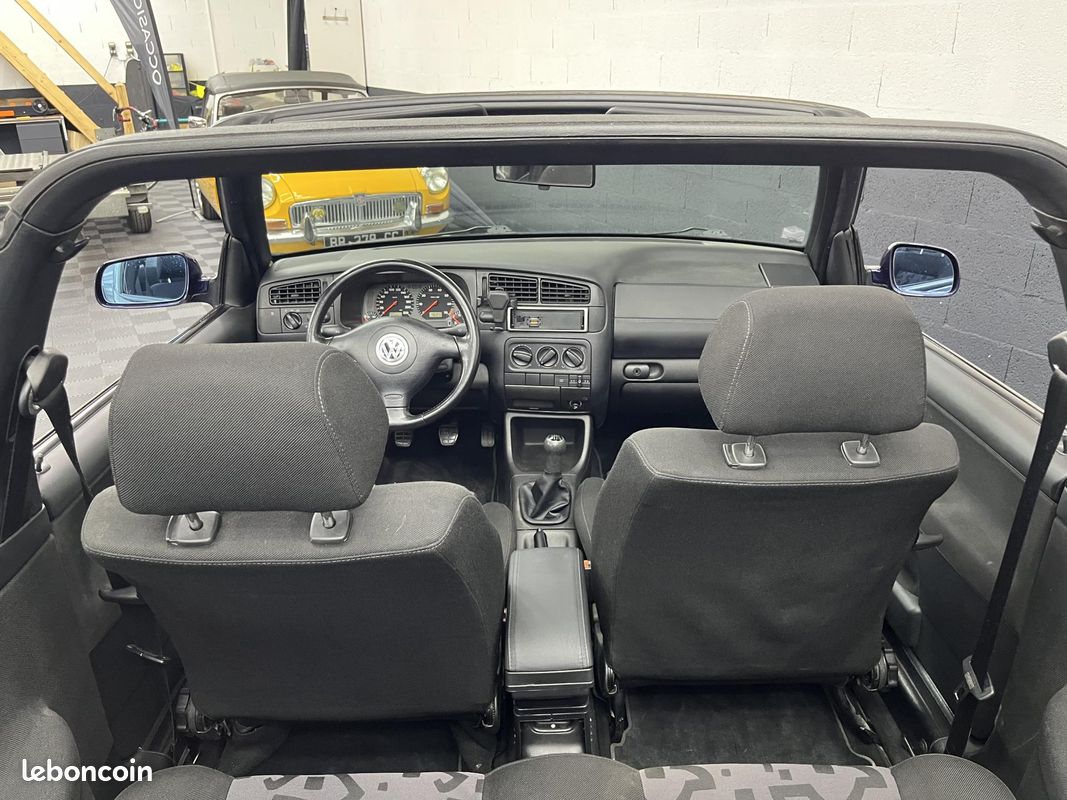 VOLKSWAGEN GOLF Cabriolet 1.6i IV 4 CABRIOLET 110 ch historique complet + peinture neuve garantie 12 mois (image 12)
