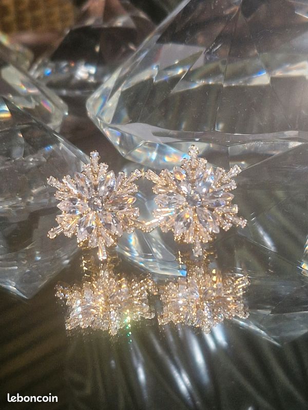 Pendentif Boucles D'oreilles Flocon De Neige Boucles D'oreilles Tassel