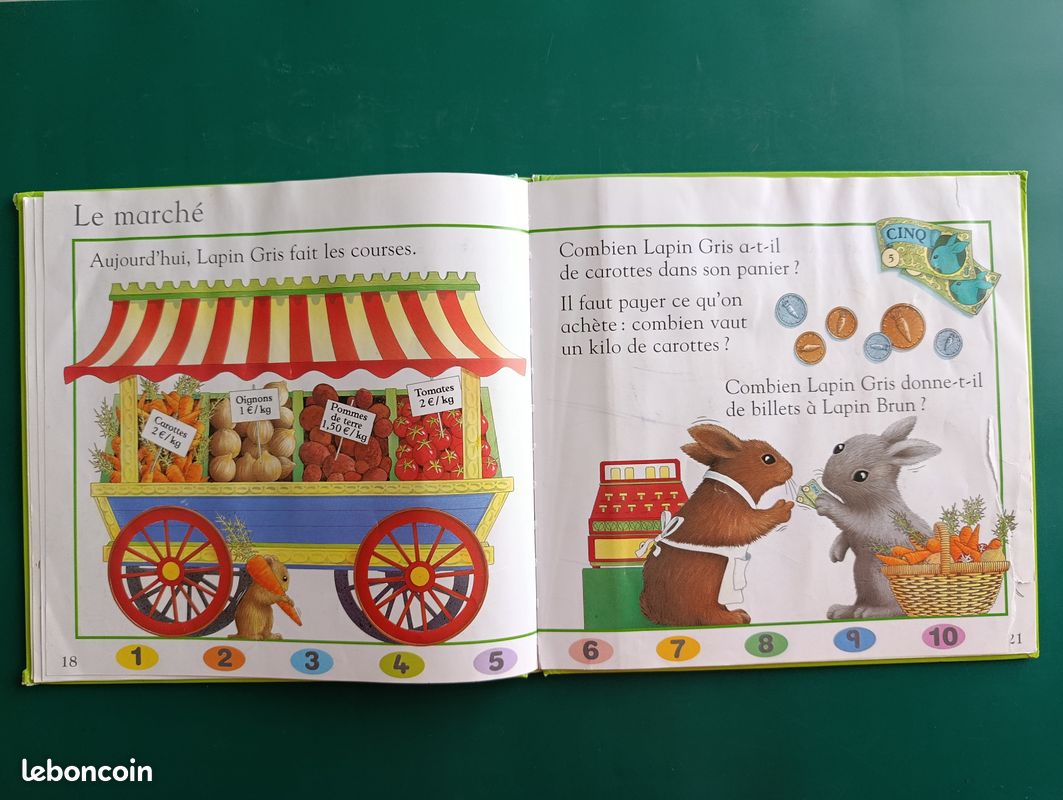 Les petits lapins jouent avec les chiffres (image 5)