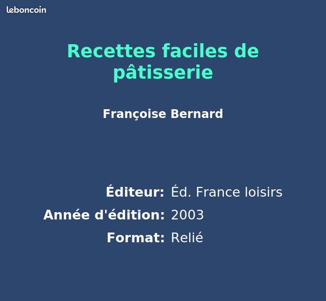 Recettes faciles de pâtisserie (image 2)