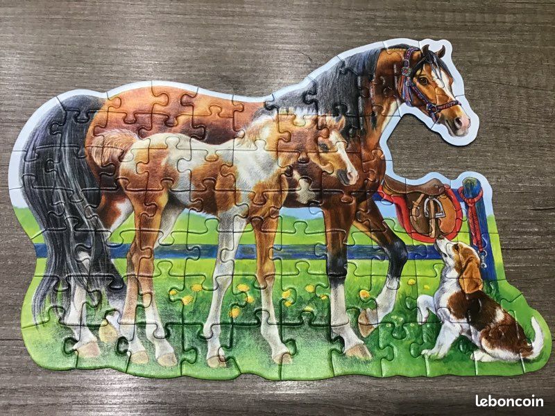 Puzzle 72 pièces chevaux (image 2)