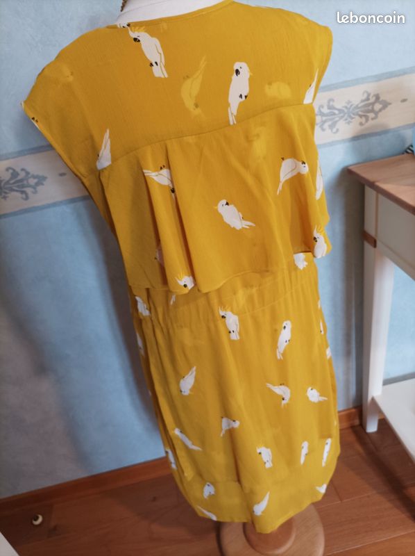 Prix en baisse 👍Robe lin kaki Taille 40 Cop Copine Neuve