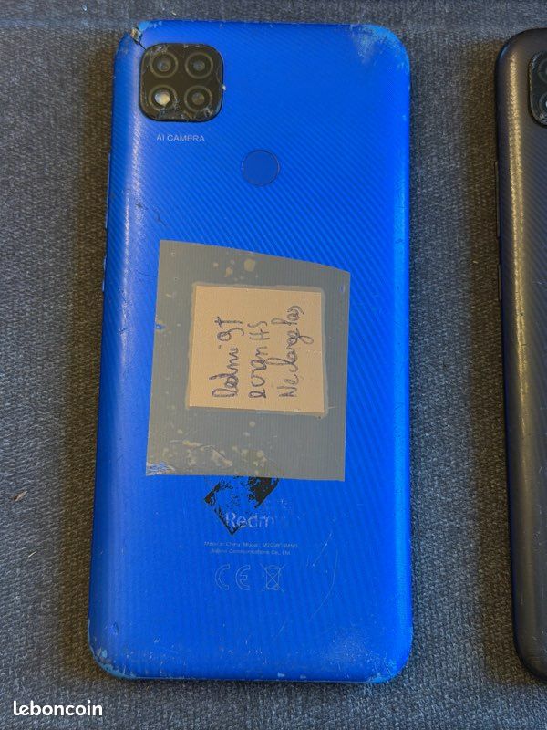 Xiaomi Redmi 9 Gris - HS - Pour Pièces (ne S'allume Pas / Vibre)