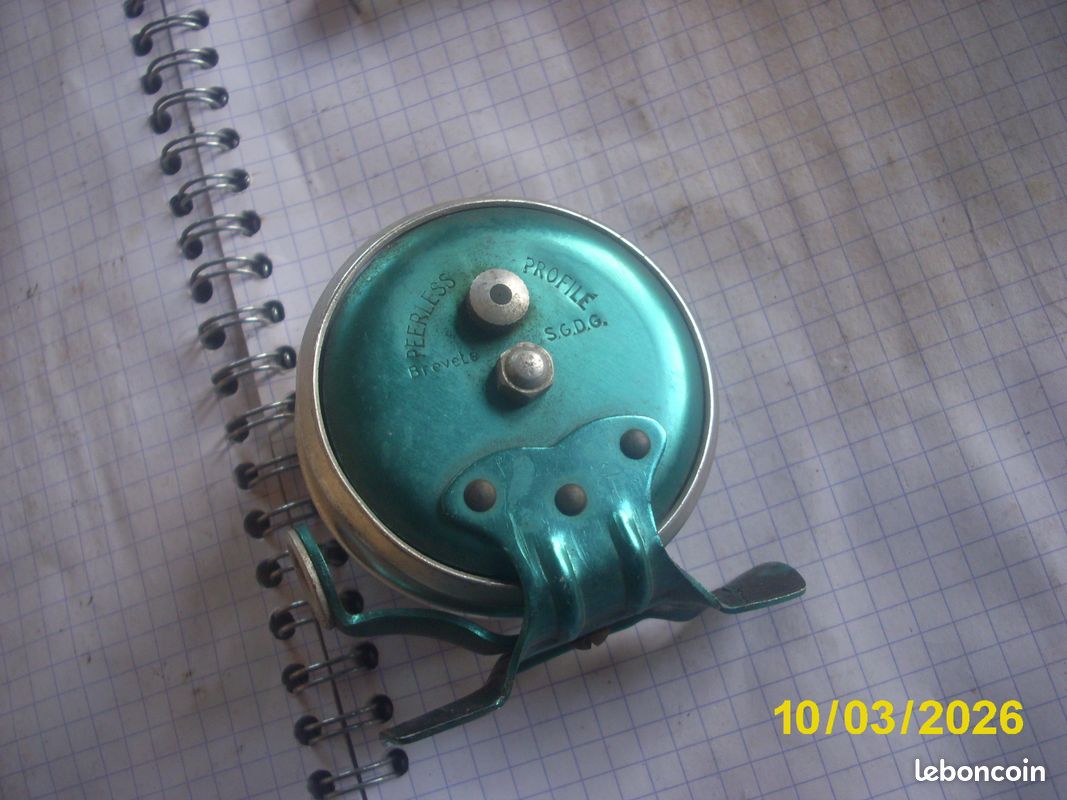 ancien moulinet de pêche peerless.super river collection