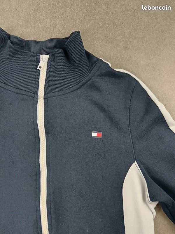 Tommy Hilfiger | cardigan gilet street sport full zip taille M 38 woman waistcoat | bleu #THPF195 (image 6)