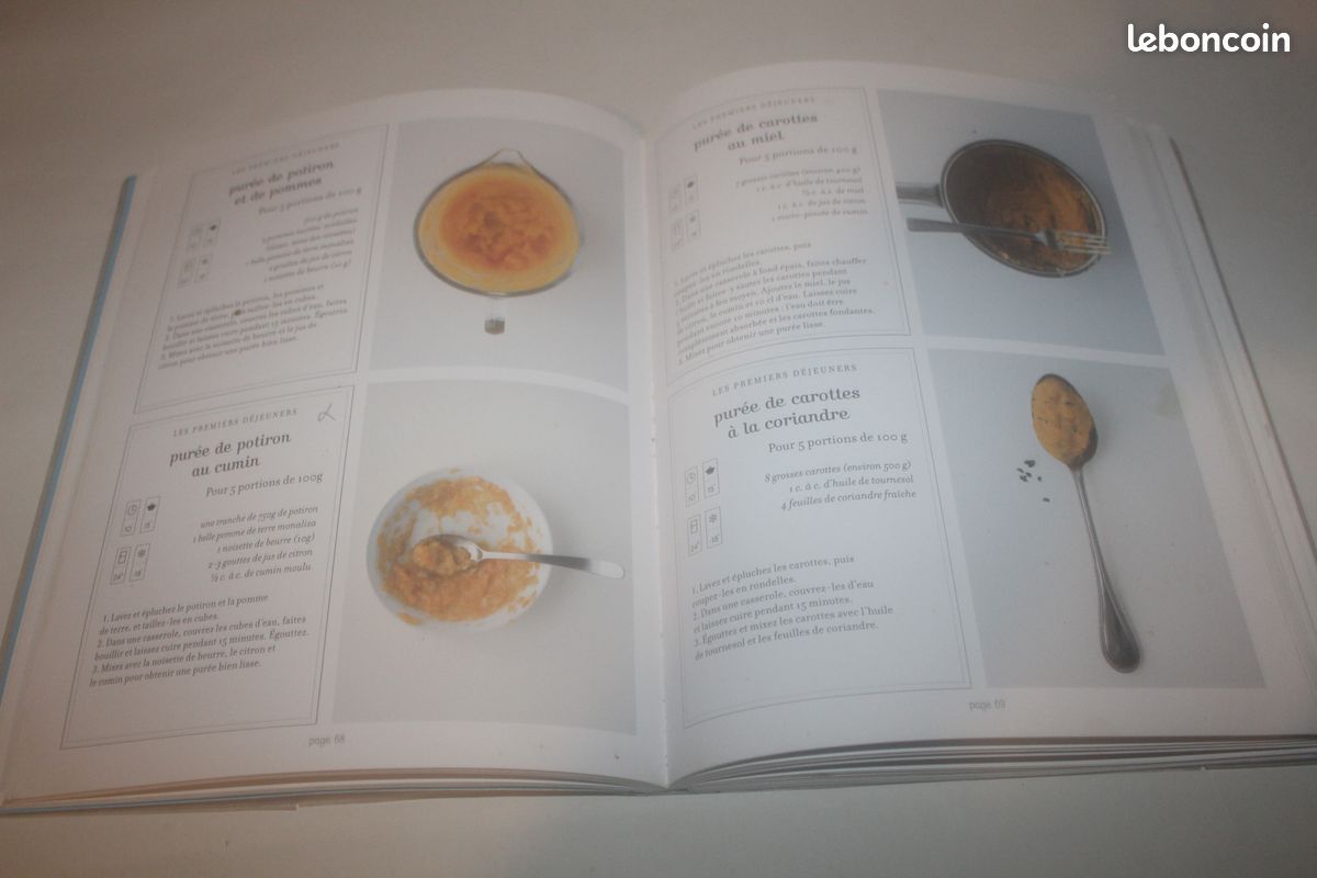 Gros Livre de Recettes pour les Bébés (Super livre en tbe) (image 4)