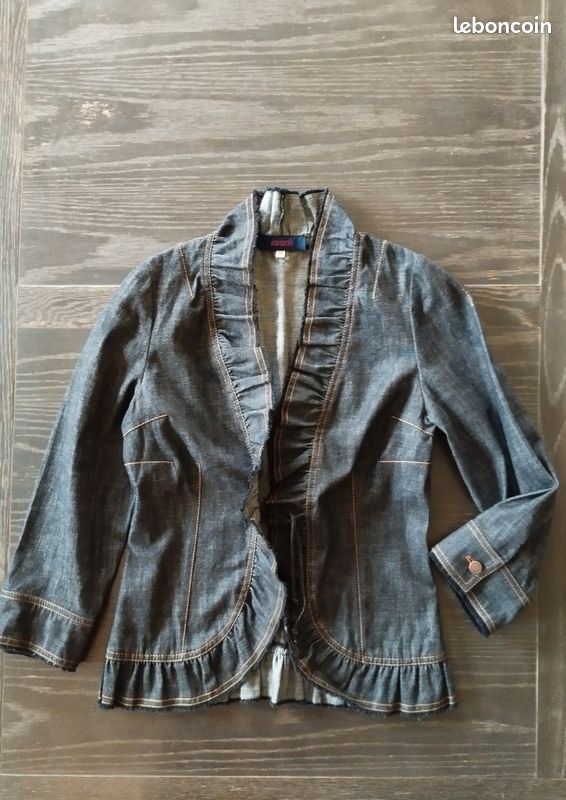 Veste Jean Femme Mariella Rosati Taille M (38) - Bleu, Coton, Occasion Très Bon état