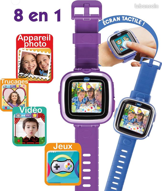 Montre enfant Smartwatch Vtech Kidizoom Bleu dés 5 ans (image 1)