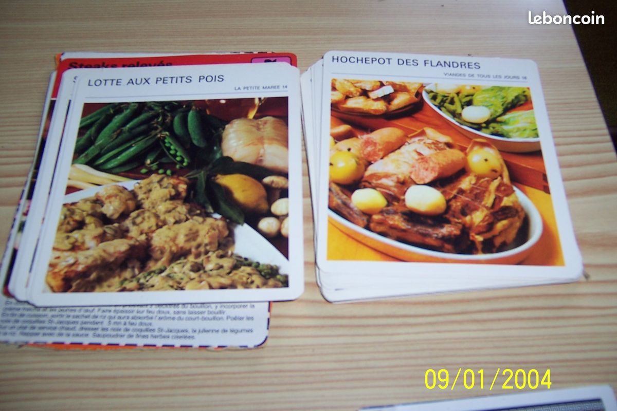 Boite et 100 fiches de cuisine (image 2)