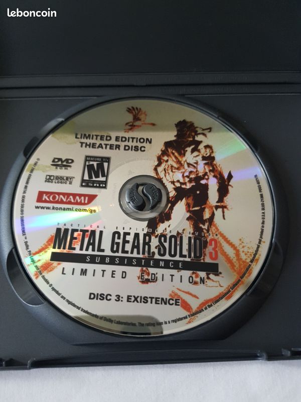 Metal gear 3 Subsistance PlayStation 2 Ps2 - Jeux vidéo