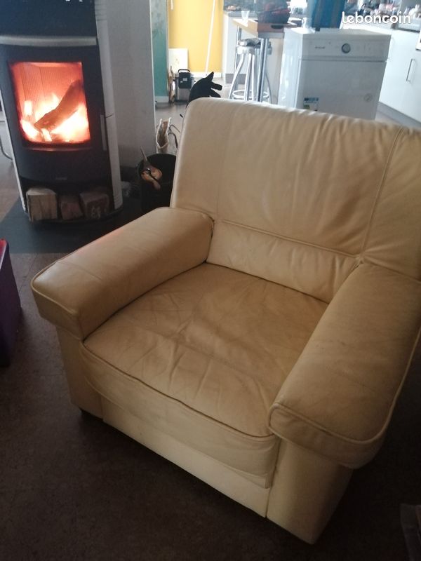 Fauteuil cuir (image 1)