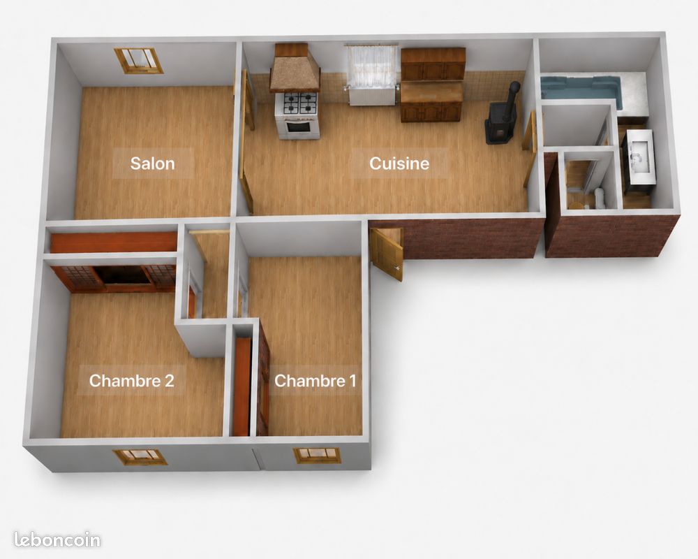 Appartement 3 pièces 66 m² · à Algrange · 66 m² · 78 500 €