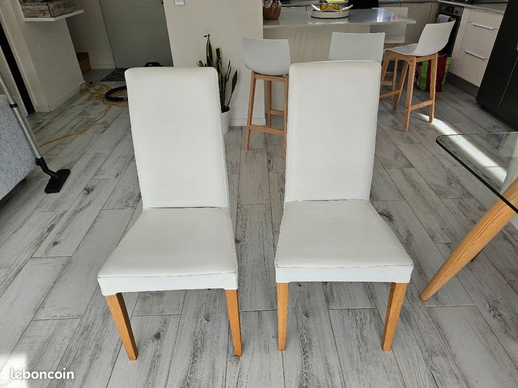 Lot de 6 chaises scandinave blanche (image 4)