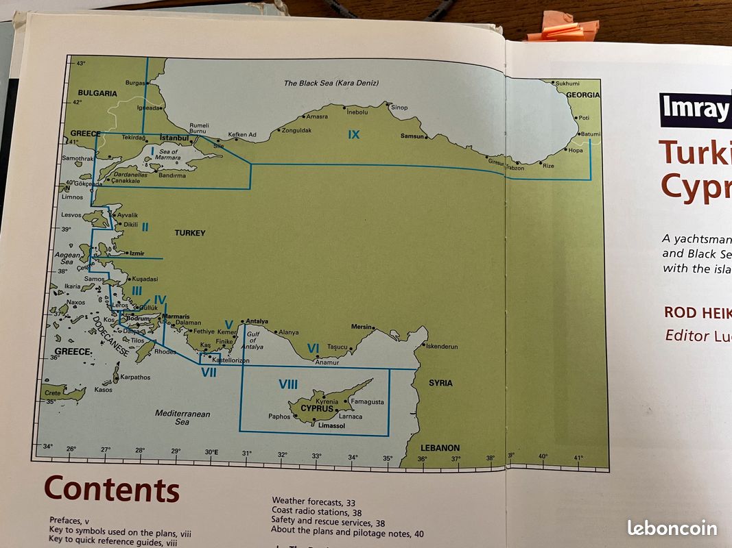 Guide nautique navigation Turquie contre Irlande ou scilly (image 2)
