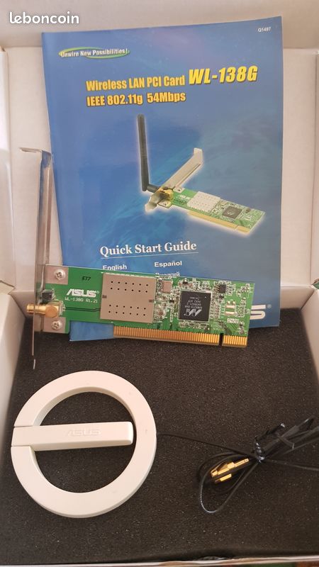Carte Wifi PCI Asus WL-138G (image 1)