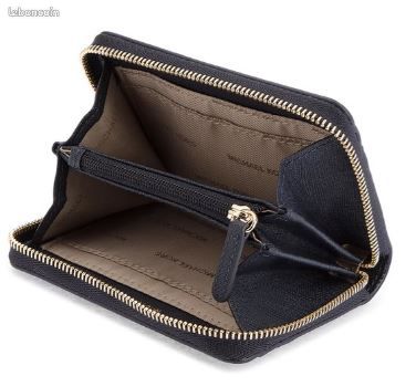 Neuf Porte monnaie Michael KORS cuir marine (image 2)
