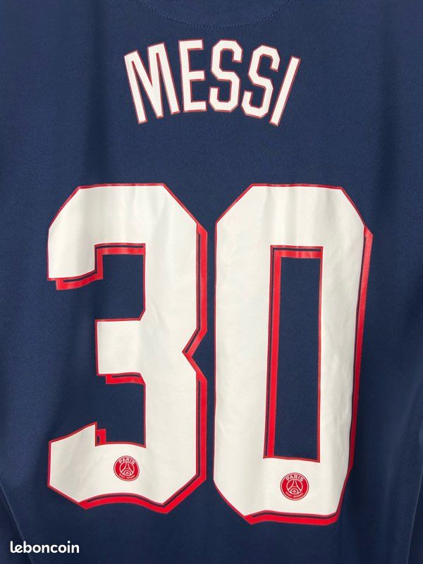 Flocage Officiel Messi #30 Paris 2021-2022 – Maillot Domicile, Neuf Sans Boîte