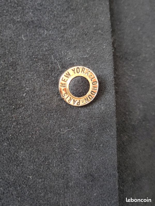 🖤 Jupe midi noire vintage 90's boutonnée 40/42 comme neuve - fabriquée en France – élégance rétro et confort absolu (image 3)