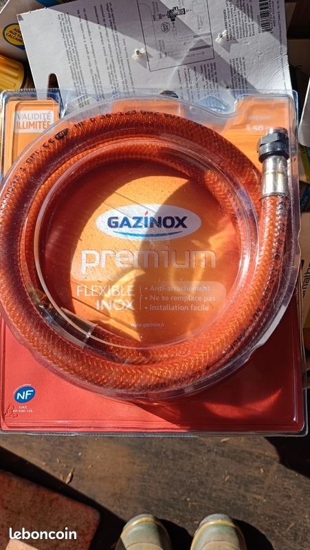 Raccords, coudes, détendeurs, lyre, flexibles gaz butane propane groupe sécurité chauffe eau (image 1)