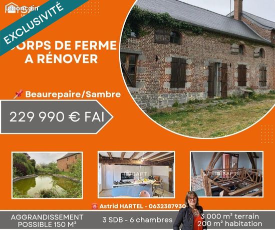 Ferme 7 pièces 207 m²