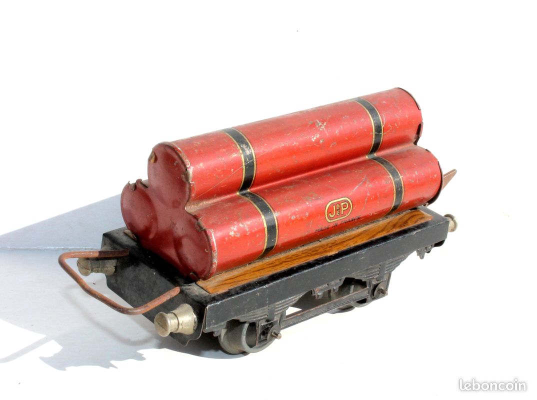 Wagon Plat-forme JEP O 1/48 Avec Tronc En Bois - France Vintage