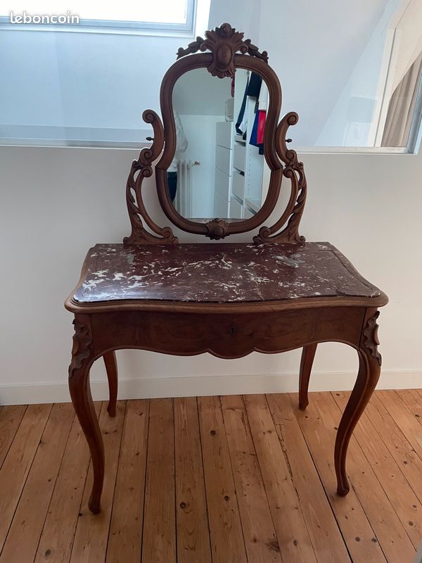 Coiffeuse marbre rouge (image 1)