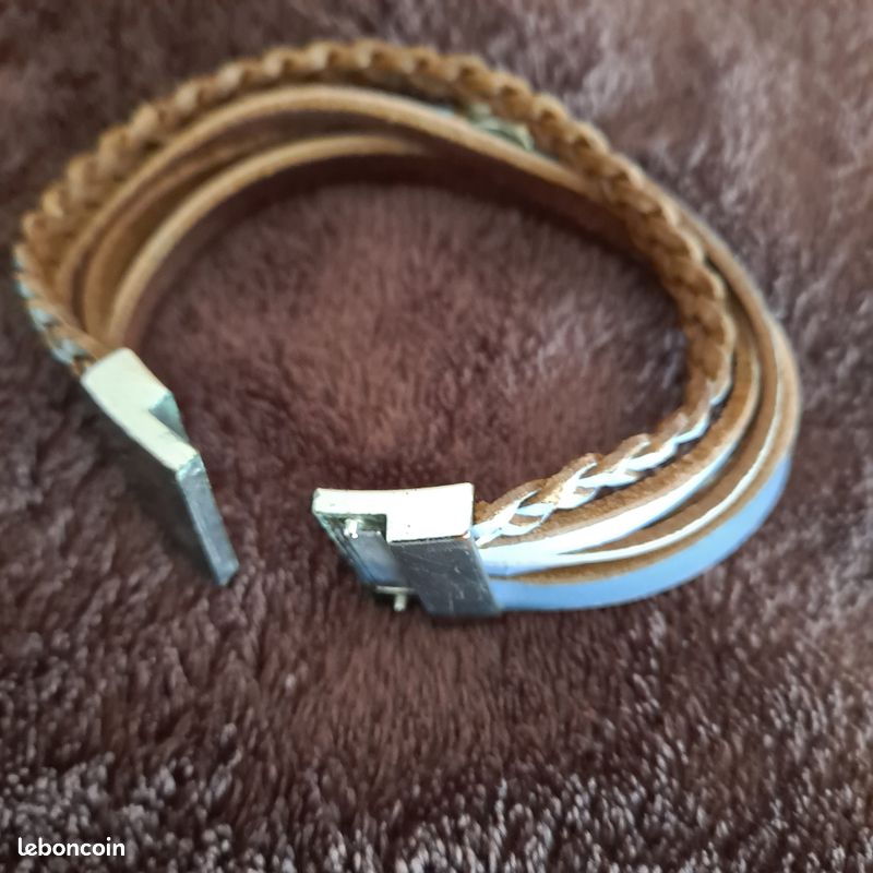 Bracelets cuir, metal. Perles et emaux (image 9)