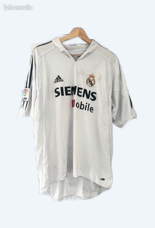 Maillot Domicile Real Madrid 2004-2005 #23 BECKHAM - Taille XL - Très Bon état