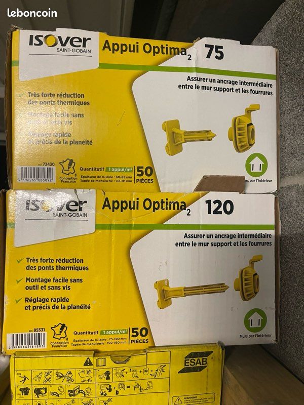 Appuis Isover Optima 2 neufs (75 / 100 / 120) (image 2)