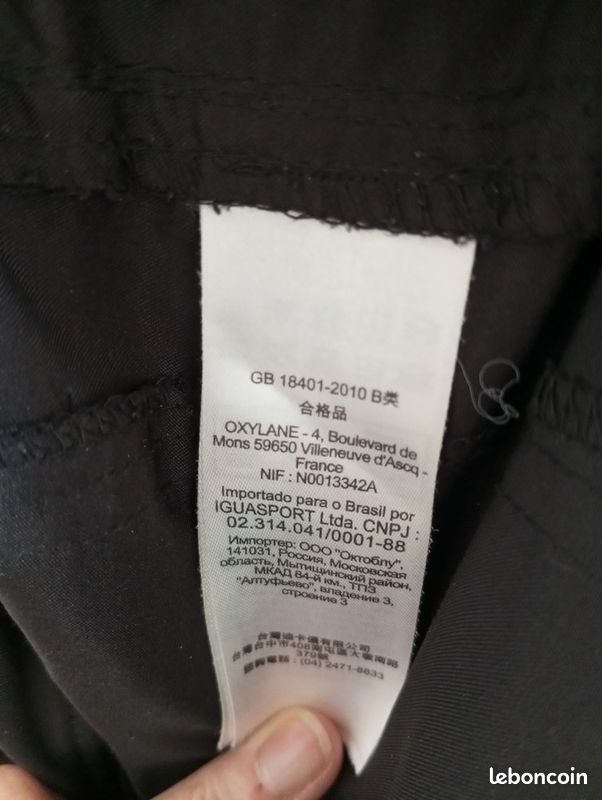 Lot de 2 joggings pantacourt Décathlon Domyos - Taille M (image 5)