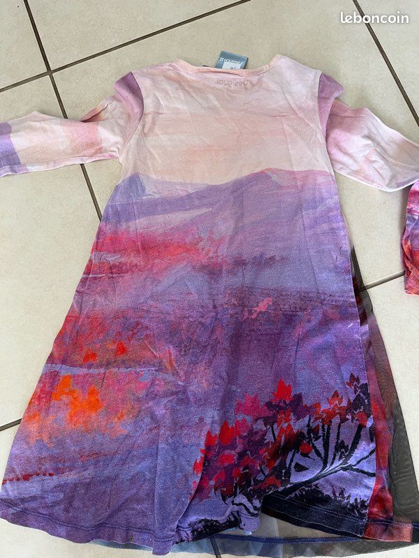 Tunique Desigual Fille - Taille 7-8 Ans (occasion Très Bon état)