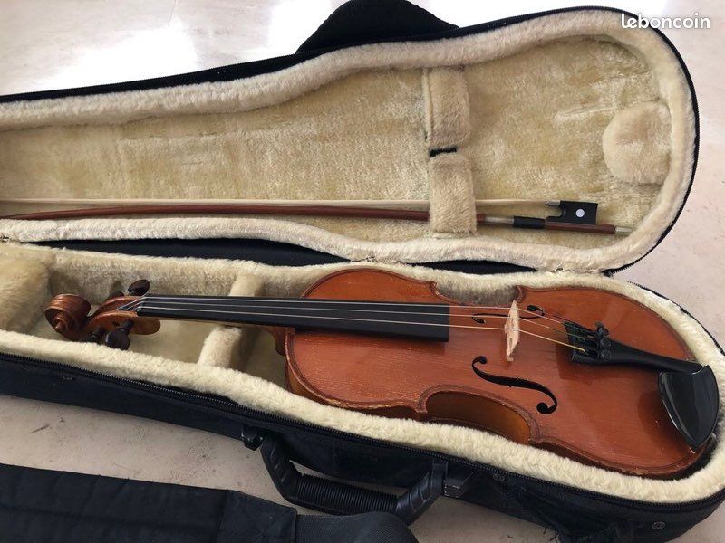 VIOLON MIRECOURT taille 1/2 + archet allemand en pernambouc (image 3)