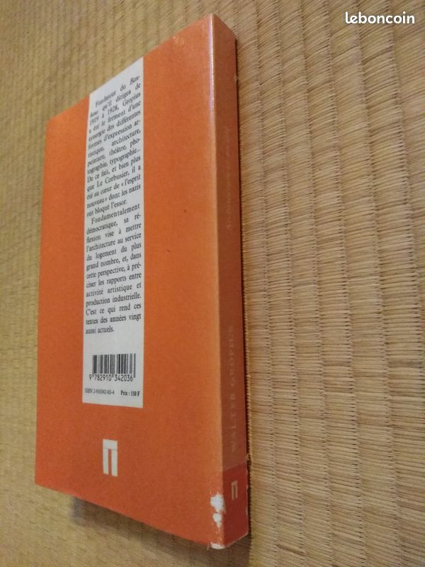 Livre essai architecture Architecture Et Societe Gropius (image 4)