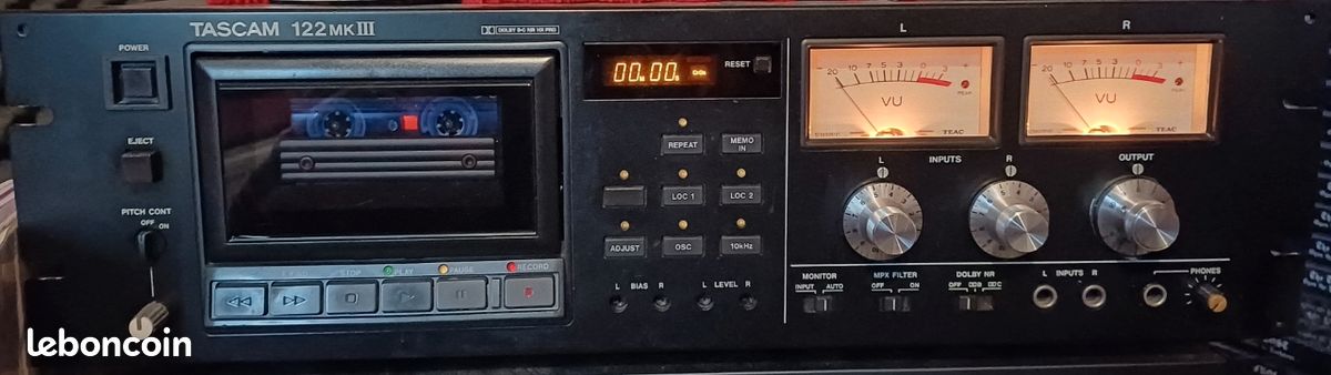 Platine Cassette TASCAM 112 MKII (studio) – Occasion état Exemplaire