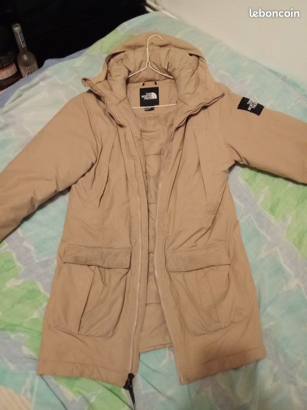 Parka à Capuche Fourrée Pour Homme/ado - Taille 44/L - Beige - Neuf Sans étiquettes - Fabriqué En France