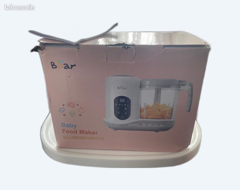 Bear Robot Cuiseur Mixeur Bébé 7-en-1 - Cuiseur Vapeur Et Blender Multifonctions Automatique