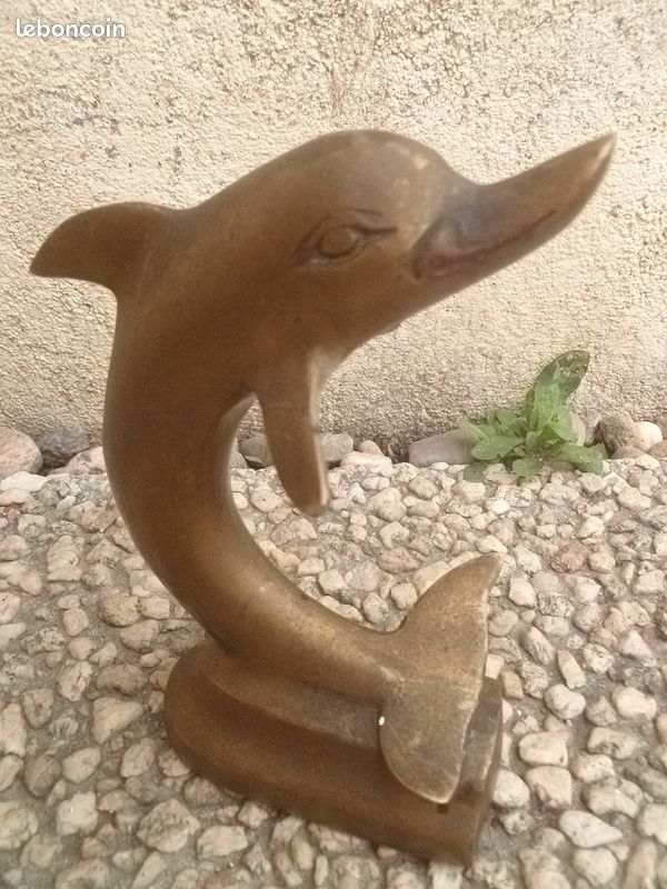 Dauphin en laiton , vintage (image 2)