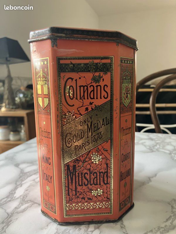 Boîte publicitaire Colman’s Mustard ancienne (image 3)