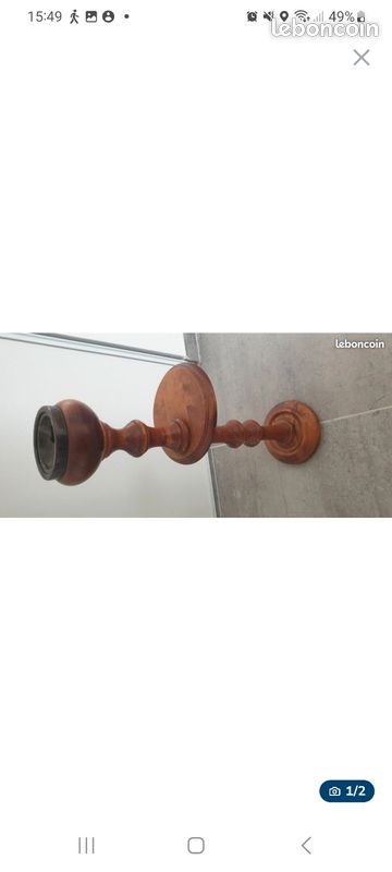 Vends cendrier sur pied en bois (image 1)