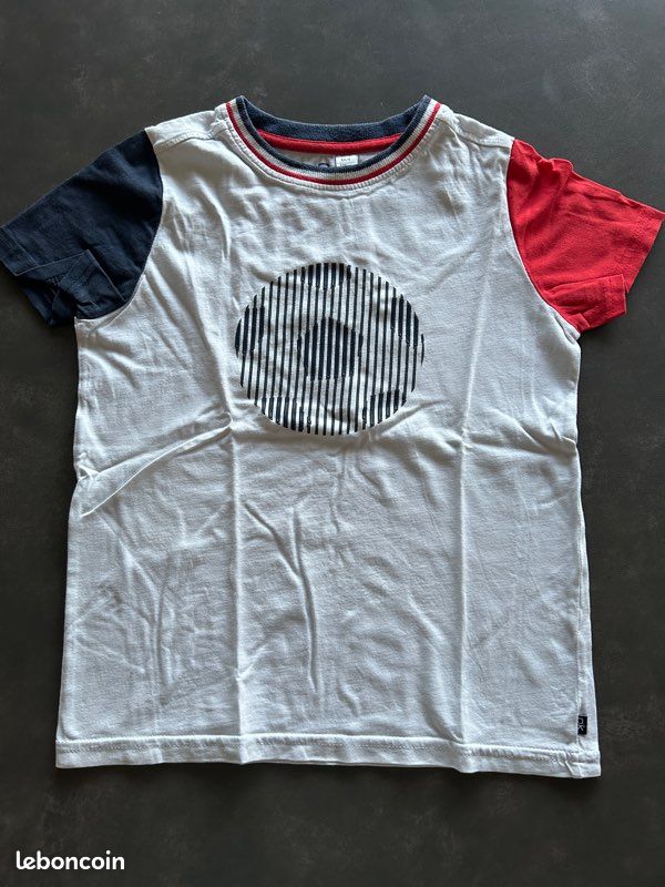 T-shirt bleu blanc rouge (image 1)