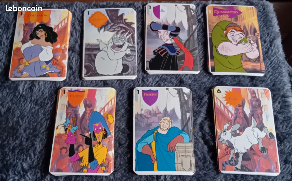 Jeu de 7 Famille vintage Le Bossu de Notre Dame (image 11)