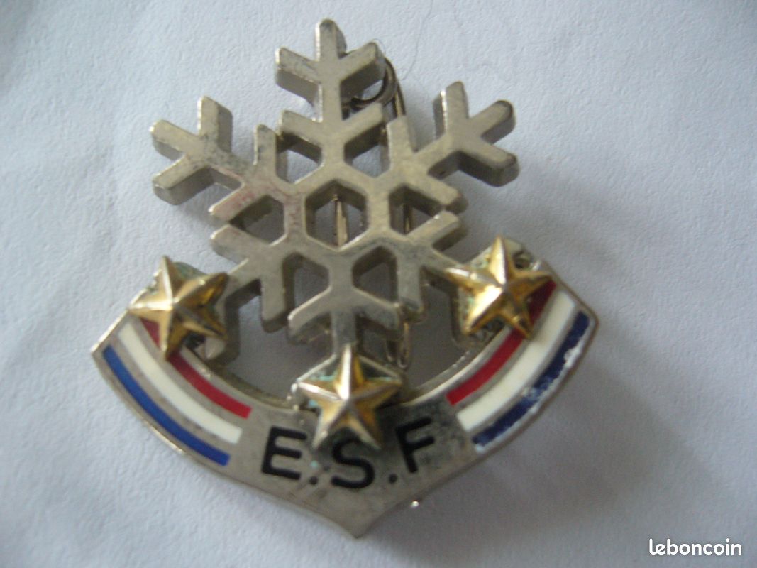 insigne badge école ski français ESF LA FLECHETTE étoile SLALOM SPORT