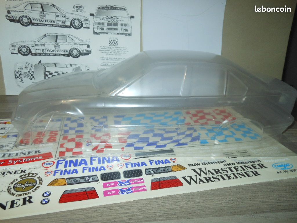 Rare carrosserie RC BMW M3 E36 Série 3 éch 1/10 modélisme (image 13)