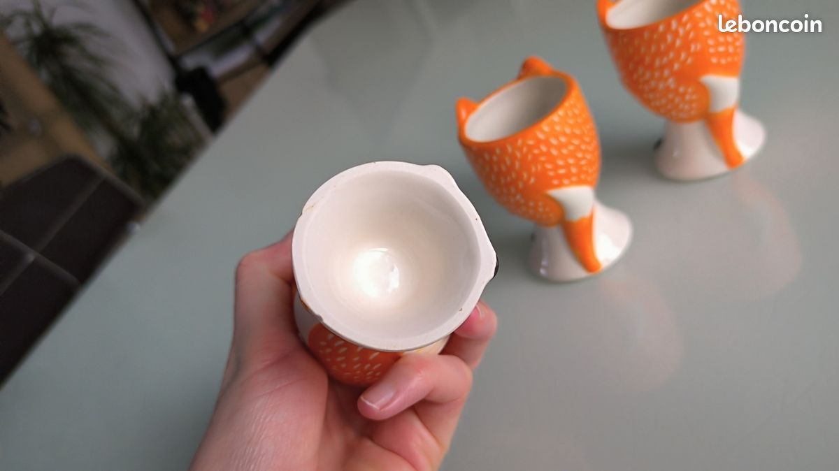 Homoyoyo Coquetier En Céramique Renard - Support à Œufs