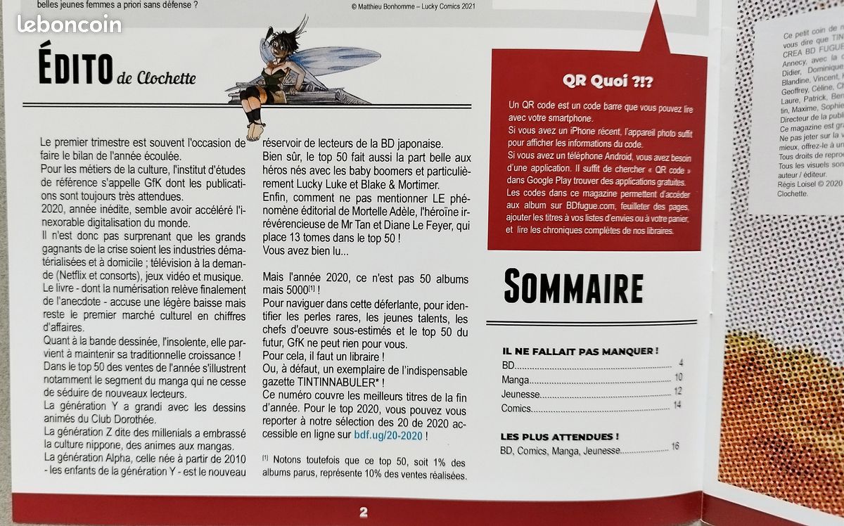 Tintinnabuler – n° 11 janvier-février-mars 2021 / Wanted Lucky Luke … / BD fugue (image 3)