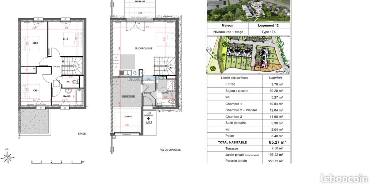 Maison 4 pièces 85 m² · à Hennebont · 85 m² · 1 040 €/mois